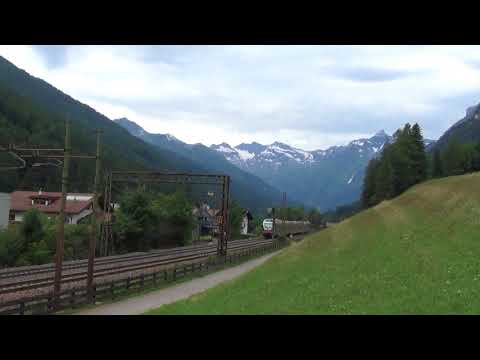 IL TRANSITO DELL' ETR.170 A COLLE ISARCO (BZ) GIOV. 5 - 7 - 2018