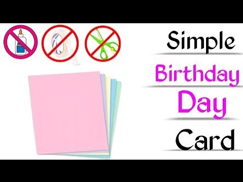 Easy and beautiful Birthday card ideas How to make Gretting card Chandni decorations ideas