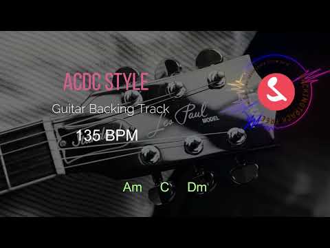 Guitar backingtrack - ACDC style 135bpm in Am #backingtrack  #backtrackitapp #practice