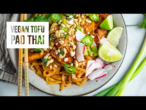 VEGAN TOFU PAD THAI // oil free vegan recipe