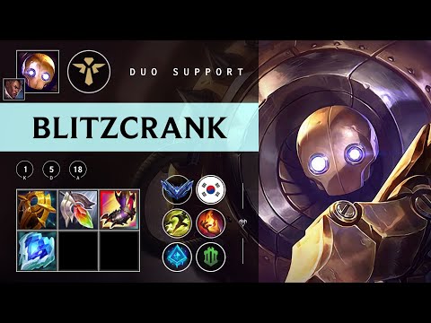 Blitzcrank Support vs Pantheon - KR Diamond Patch 25.24