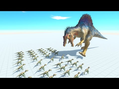 40 VELOCIRAPTORS VS EVERY DINOSAUR - Animal Revolt Battle Simulator