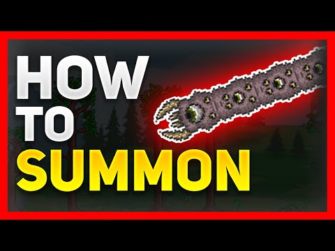 How To Summon The EATER OF WORLDS in Terraria!