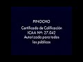 PINOCHO 1940 Inicio VHS España Edición 60 Aniversario Año 2000