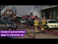 Verslaggever Sander Maassen van den Brink bij de enorme brand in Duiven