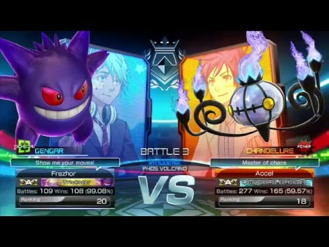 Pokkén Tournament (Frezhor) Gengar vs Chandelure (Accel) Chroma League 171 Pokemon Nintendo Wii U