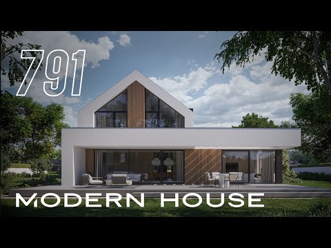 MODERN HOUSE NewHouse 791 - projekt domu w stylu nowoczesnej stodoły