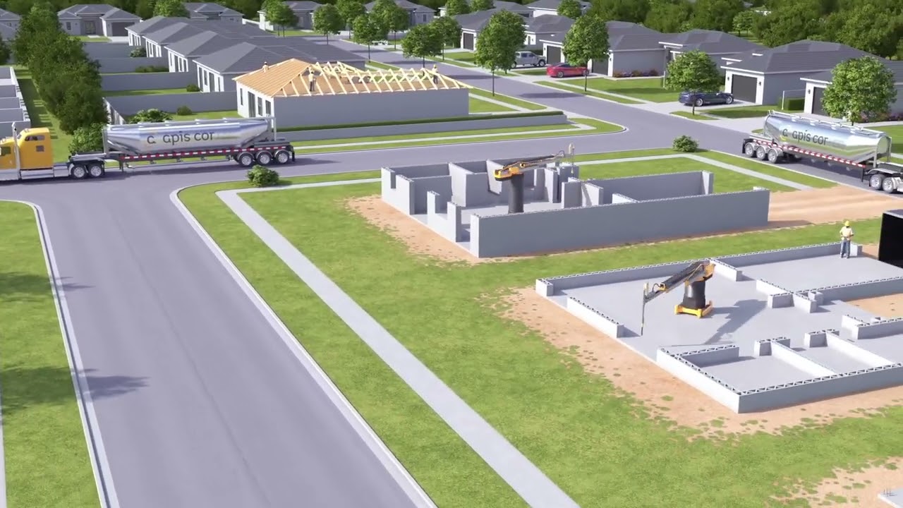 Apis Cor: Deploying Synchronized 3D Printing Construction Robots