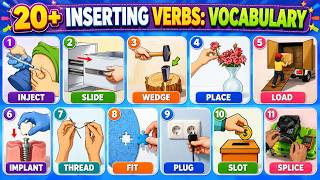 Ways to Put Things Inside | Inserting Action Verbs in English | Powerful Vocabulary Lesson