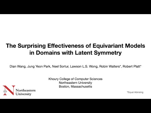 The Surprising Effectiveness of Equivariant Models in Domains with Latent Symmetry