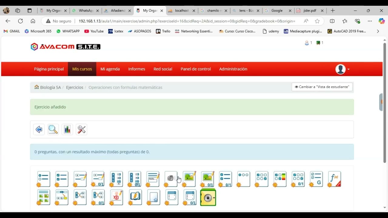 3.2.6 Crear ejercicio Pregunta calculada