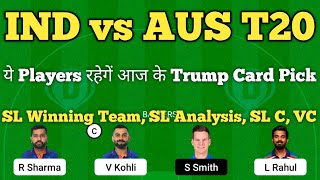 ind vs aus dream11 team | india vs australia 1st t20 2022 dream11 team | dream11 team of today match