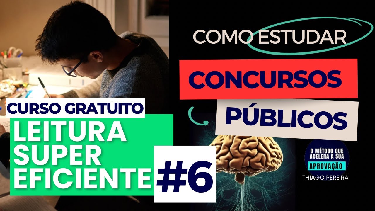 Leitura Eficiente | Leia Melhor Estude Mais! Concursos Públicos | Aula 6 - Thiago Pereira