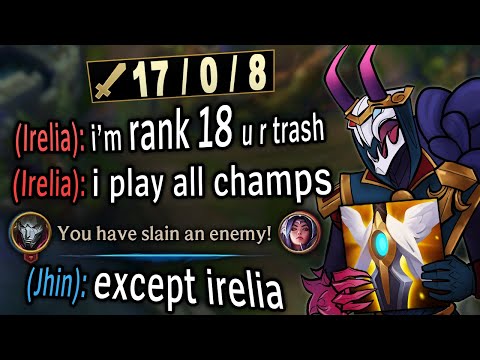 Rank 18 player couldn’t handle playing against my Jhin Mid