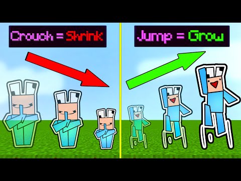 Minecraft Manhunt but you can GROW AND SHRINK