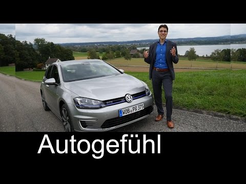 Volkswagen VW Golf GTE 2015 Plugin-Hybrid test drive review of the "blue GTI" - Autogefühl Video