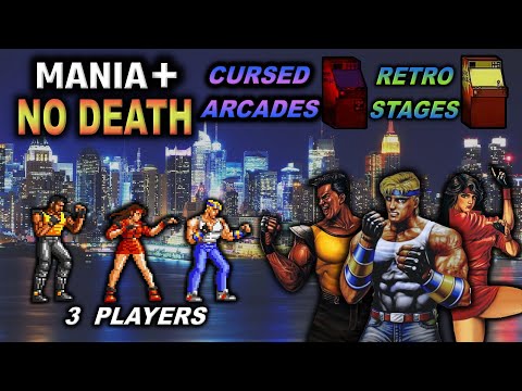 3P ALL SoR1 Characters Arcade Mania+ No Death - Streets of Rage 4