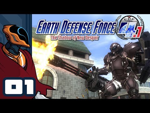 Let's Play Earth Defense Force 4.1 The Shadow of New Despair - PC Gameplay Part 1 - The EDF Deploys!