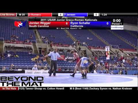 Junior Greco 112 - Jordan Wigger (SC) vs. Ryon Schafer (CA)
