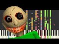 IMPOSSIBLE REMIX - Baldi's Basics In Education And Learning Theme Song - Piano Cover