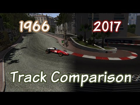 Assetto Corsa - Monaco 1966 and 2017 Track Comparison