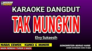 Download lagu TAK MUNGKIN KARAOKE DANGDUT - NADA WANITA ( KORG PA 1000 HEDON ) mp3