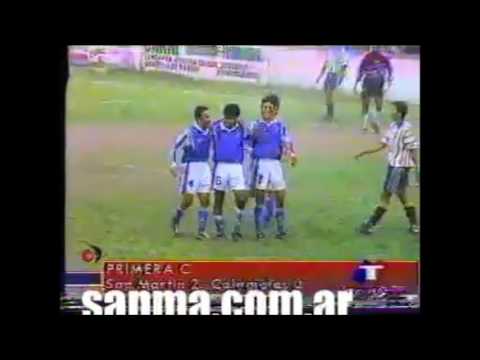 San Martín de Burzaco 2 - Colegiales 0 (Primera C Apertura 1998)