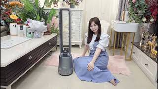 冷暖二合一無扇葉風扇推薦BOSO靚旋風 負離子空氣淨化無扇葉冷暖風扇｜360度吸入淨化、每天享受純淨風