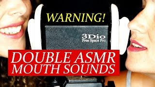 DOUBLE ASMR Wet Mouth Sounds! Binaural Ear to Ear w/ Whisper 20+ Minutes