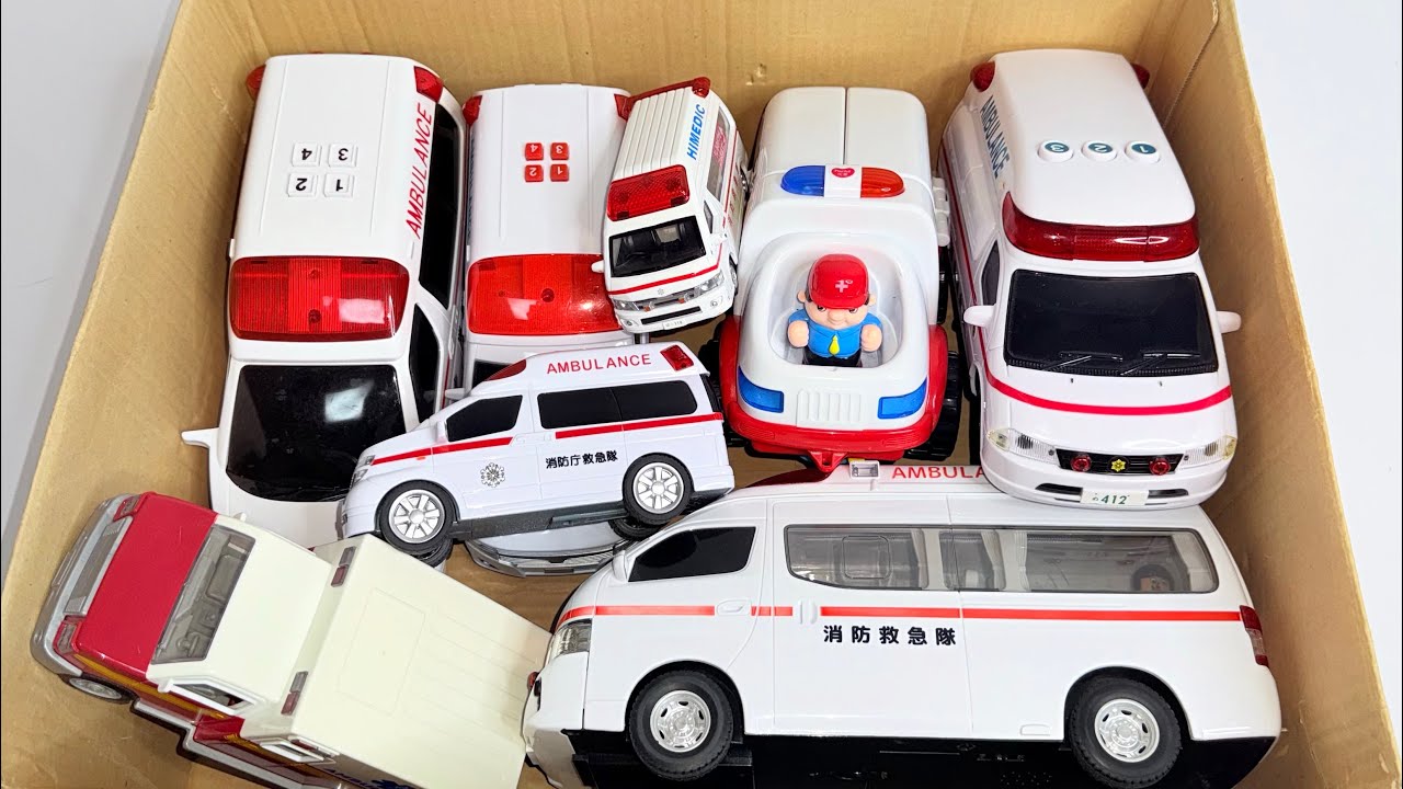 救急車のミニカー緊急走行テスト☆サイレン坂道発進ambulance minicar