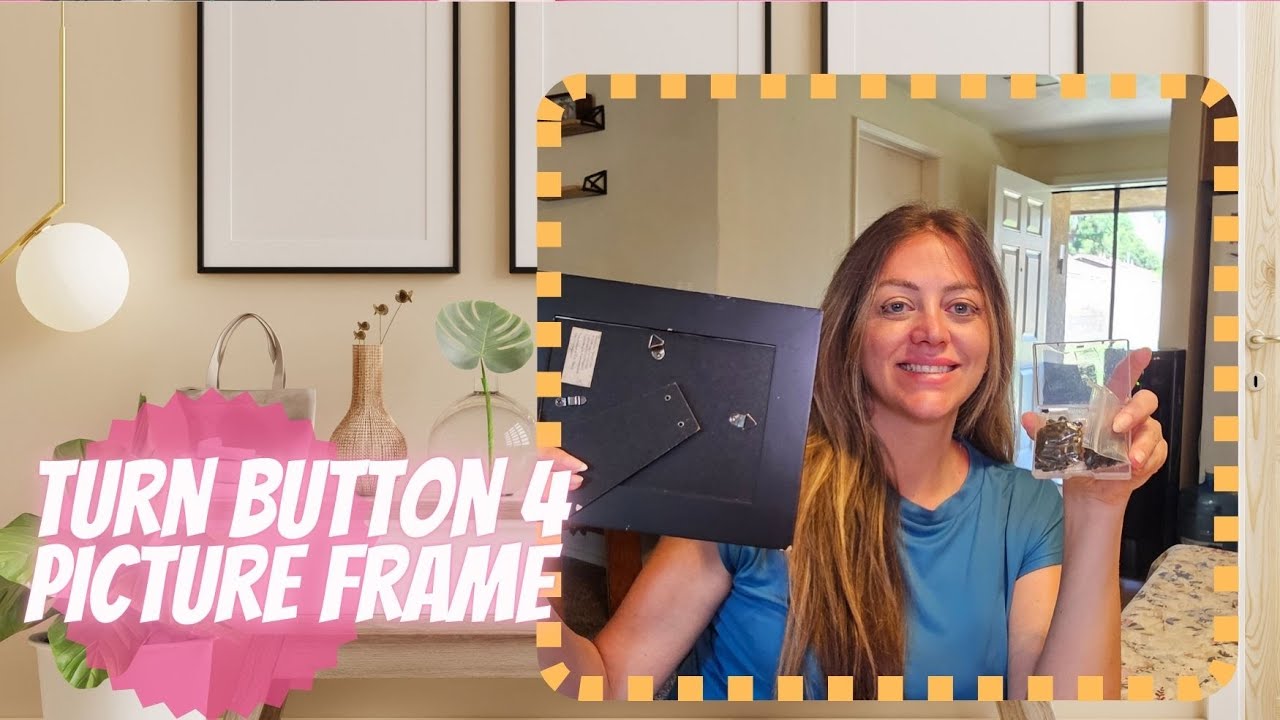 Shappy Picture Frame 100 PC Photo Frame Turn Button Fasteners with 100 Pieces Screws