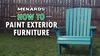 How To Paint Exterior Furniture | Refinish & Restore Wood Furniture