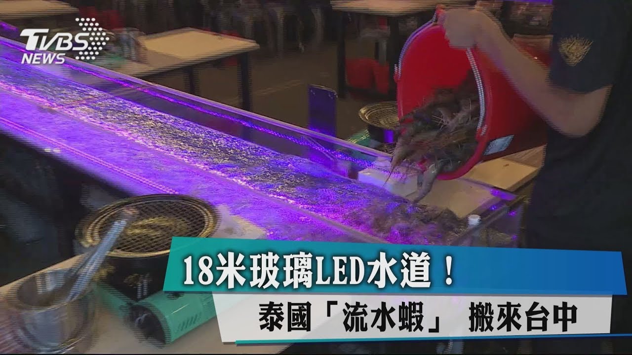 18米玻璃LED水道! 泰國「流水蝦」 搬來台中