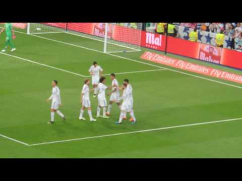 gol de tiro libre de James rodrigues visto desde la tribuna vs getafe