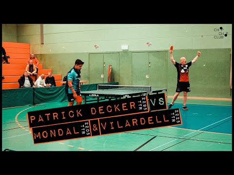 Patrick Decker vs. Mondal & Vilardell (TTS Borsum X SVH 1945 Kassel | 3. Bundesliga Tischtennis '22)