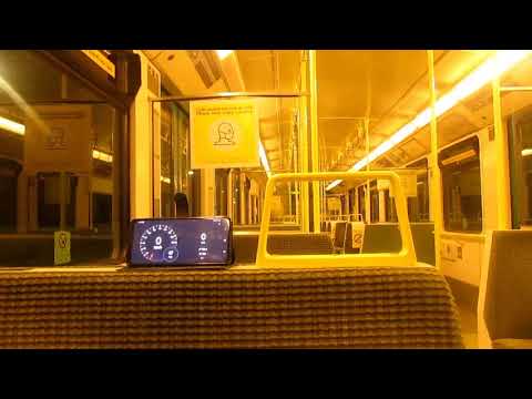 IE 8100 Class Dart Train Speed Test Run Top Speed 102 KPH 63 MPH Recorded With A Speed Tracking App