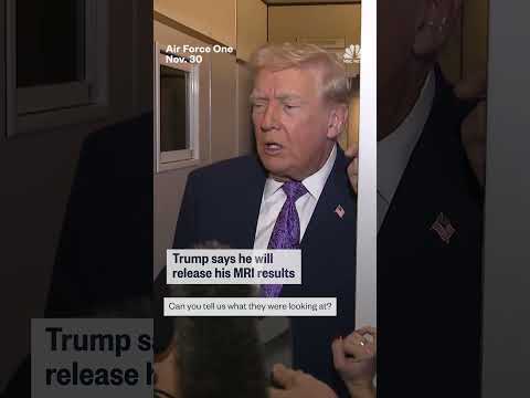 Trump says he will release his MRI results