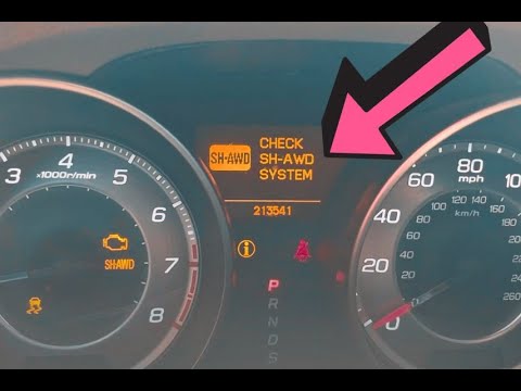 Quick Fix Acura Mdx "CHECK SH-AWD SYSTEM" Warning
