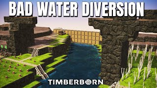 Building a Simple Badwater Diversion system in Timberborn | Meandering Way Episode 3