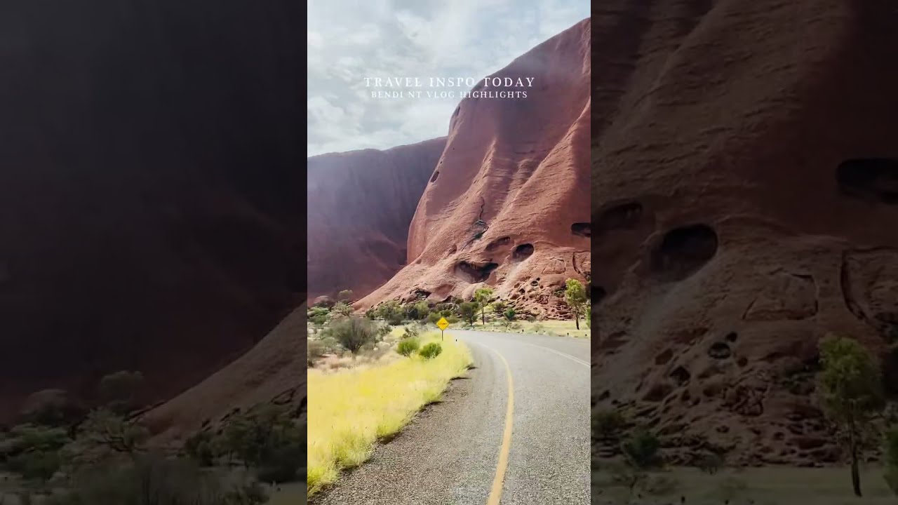 Cruising in the van around Uluru Australia
