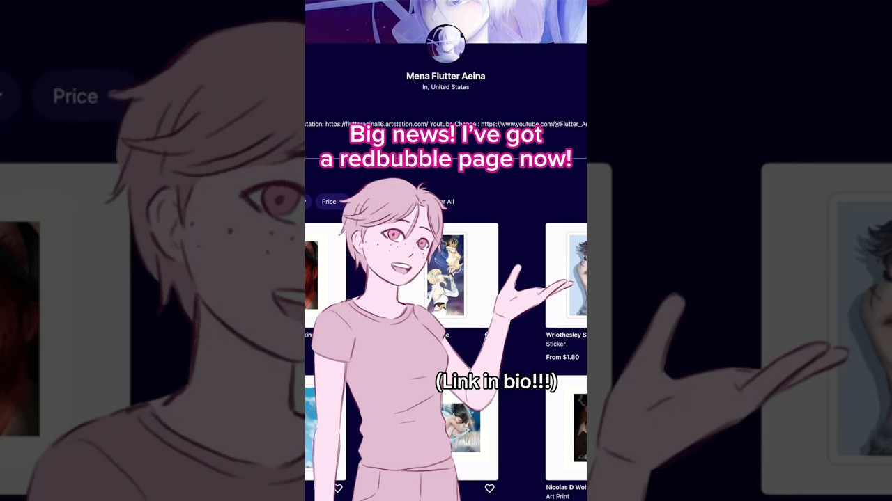 I’m now MenaFlutter on redbubble :) #art #digitalartist #artist #prints #poster