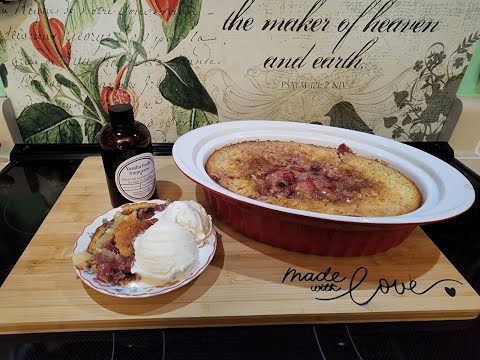 Strawberry Cobbler – Hard Times Recipe - 100-Year-Old Recipe – Easy Dessert - The Hillbilly Kitchen