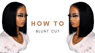 How to Cut a Blunt Bob Wig