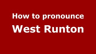 How to pronounce West Runton