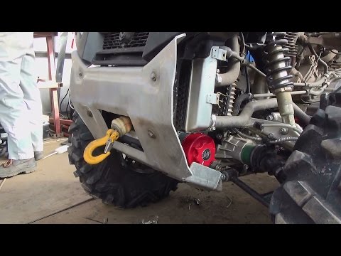 Установка лебедки COMEUP на квадроцикл CF MOTO X8.