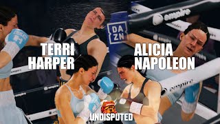ボクシングゲーム UNDISPUTED テリー・ハーパー vs アリシア・ナポレオン