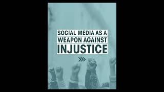 Social media has changed how news is shared and injustice is exposed📱