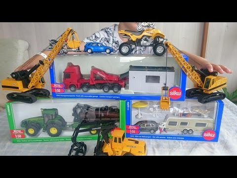 Children’s toys SIKU.CAMION, TRACTOR John Deere.COCHE caravan Spanish Bruder JOAL