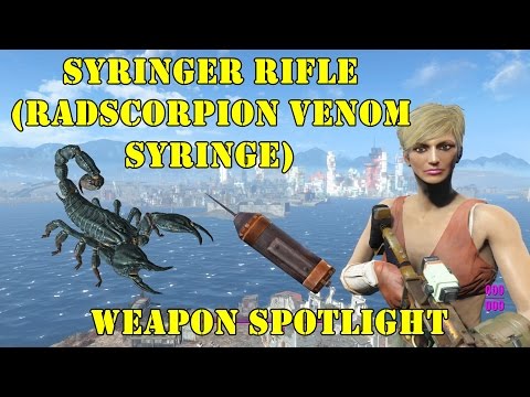 Fallout 4: Weapon Spotlights: Syringer Rifle With Radscorpion Venom Syringe