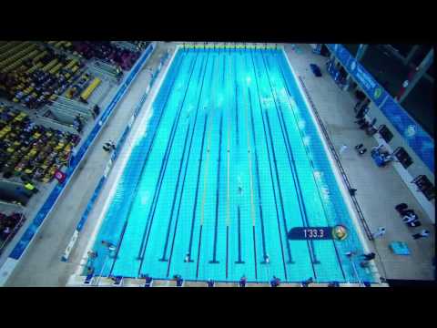 Chad Le Clos leading Team SA 4x100m Mixed Relay - All Africa Games - Race & Interview
